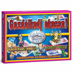 Gazdálkodj okosan retro társasjáték – klasszikus magyar családi társasjáték gyerekeknek és felnőtteknek, 35×25×4 cm (BBMJ)