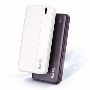 INKAX PB-01A 10 000 mAh power bank – LED kijelzős gyorstöltő külső akkumulátor USB-C és Micro USB porttal (BBD)
