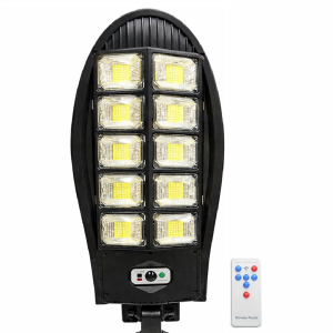 SolarNova W788B-5 napelemes LED utcai lámpa – mozgásérzékelős kültéri kerti és utcai lámpa (BBD)