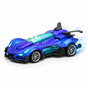 TurboFury RC távirányítós versenyautó gyerekeknek – futurisztikus játékautó LED világítással és vízpermet effektussal (BBJ)