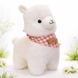Alpacasso fehér plüss alpaka – puha, ölelhető alpaka játék gyerekeknek és ajándéknak (BBJ)