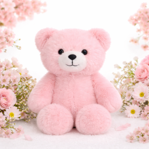 PiheMackó rózsaszín plüss maci – puha, ölelhető teddy mackó gyerekeknek és ajándéknak (BBJ)