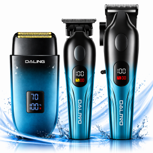 Daling DL-9306 professzionális hajvágó és szakállvágó szett – vezeték nélküli grooming kit borotvával (BBD)