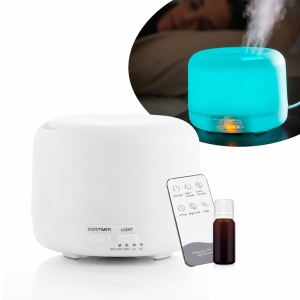 Aroma Mágus - LED aromaterápiás párologtató/diffúzor távirányítóval 300ML (BBD)