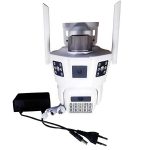Kültéri Wi-Fi IP kamera – 360°-ban forgatható, SD kártya támogatással, V380 applikációval és 3 képernyős megjelenítéssel-MTS-39B (BBD)