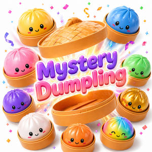 Mystery dumpling meglepetés gombóc – gyűjthető színes dumpling squishy, random színnel EREDETI