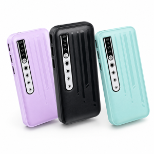PB-20000 LCD powerbank 20000mAh – hordozható gyorstöltő külső akkumulátor 3 USB porttal (THM)