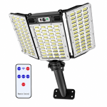 Napelemes lámpa 560 SMD LED-del – mozgásérzékelős W787-2 (BBD)